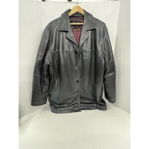 Pelle Studio Jacket Mens Wilsons Leather Thinsulate Removable Liner Sz L Black